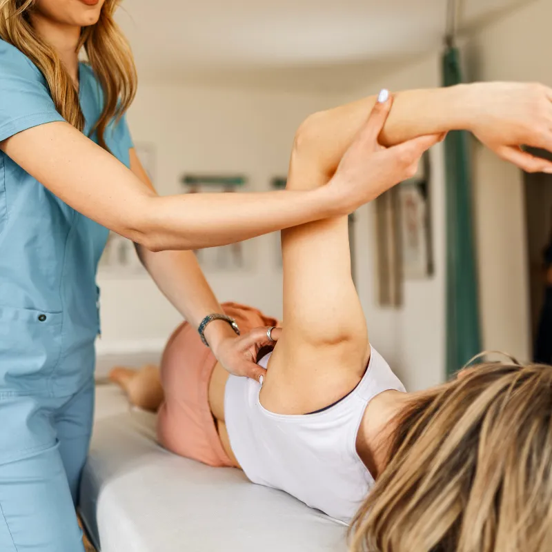 Patient experiencing dry needling treatment at Arlington Physical Therapy for effective pain relief and rehabilitation.